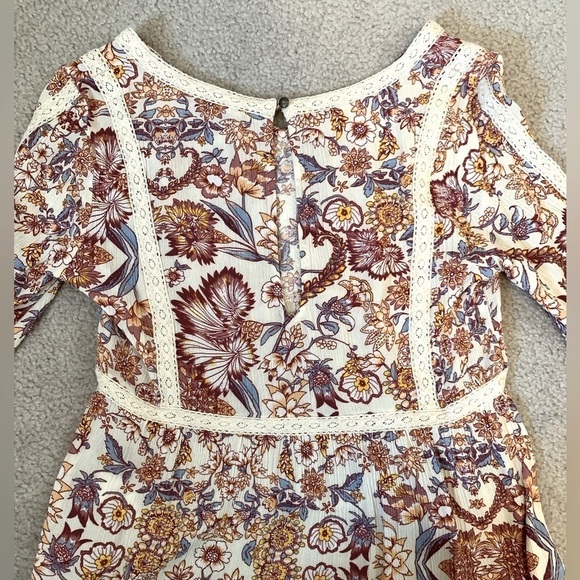 alter’d state Women Boho Crochet Floral Visvose Detail Top Size XS - Picture 3 of 8
